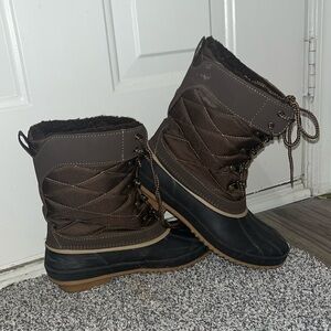 Khombu Brown Snow Boots 10Women